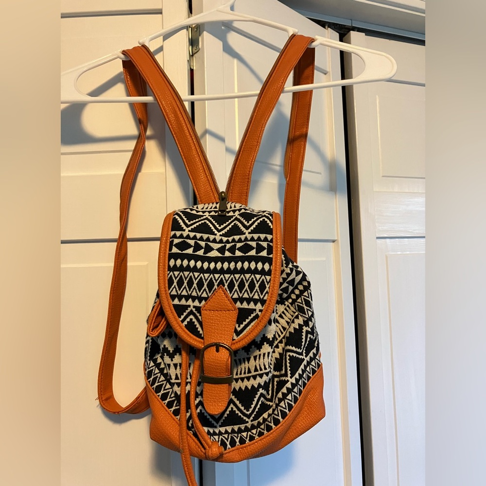 women’s small backpack aztec style